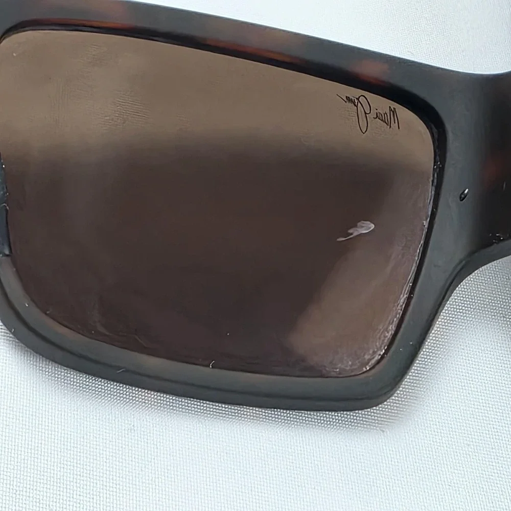 Maui Jim Ka'olu XL Sunglasses Mens Black Brown Polarized Wrap Italy MJ0614S 002